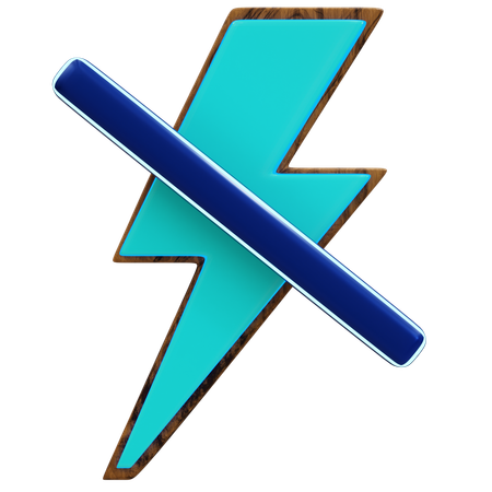 Flash apagado  3D Icon