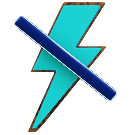 Flash apagado  3D Icon