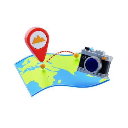 Destination  3D Icon