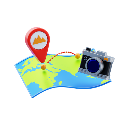 Destination  3D Icon