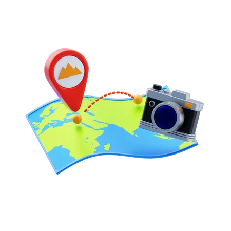 Destination  3D Icon