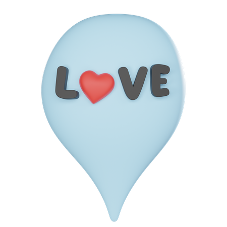 Destination d'amour  3D Icon