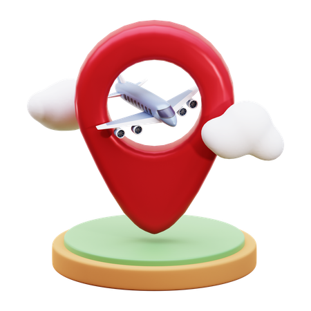 Destination de voyage  3D Icon