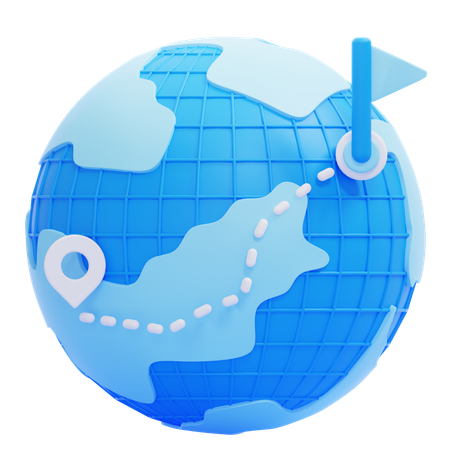 Destination de voyage  3D Icon