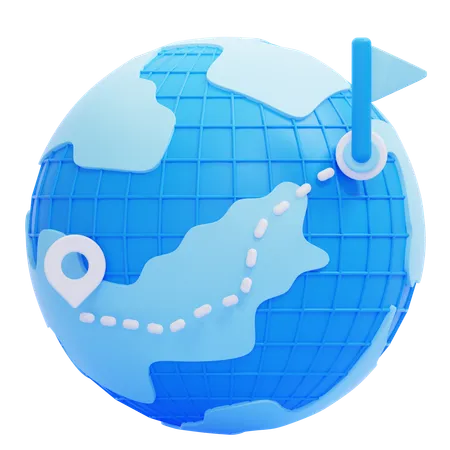 Destination de voyage  3D Icon