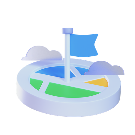 Destination Flag  3D Icon