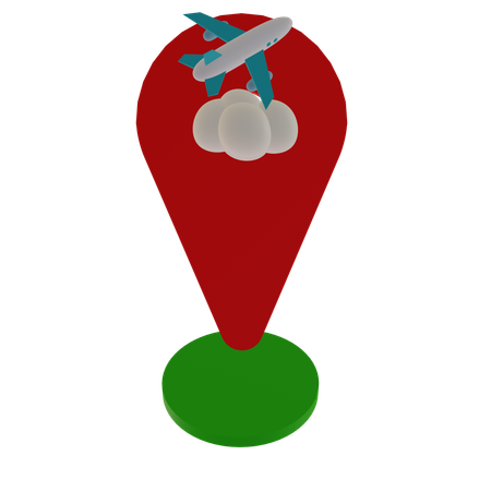 Destination Location  3D Icon