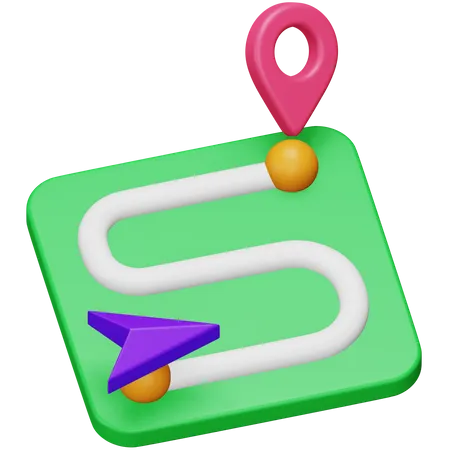 Destination Location  3D Icon