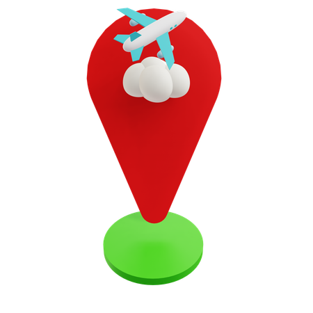 Destination Location  3D Icon
