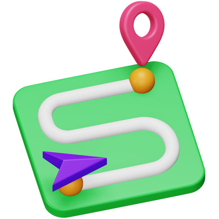 Destination Location  3D Icon