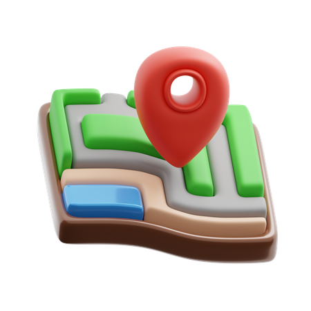 Destination map  3D Icon