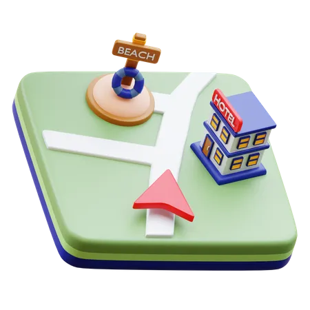 Destination Signpost  3D Icon