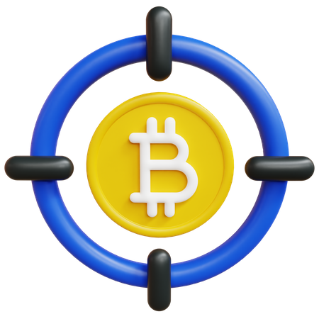 Alvo bitcoin  3D Icon