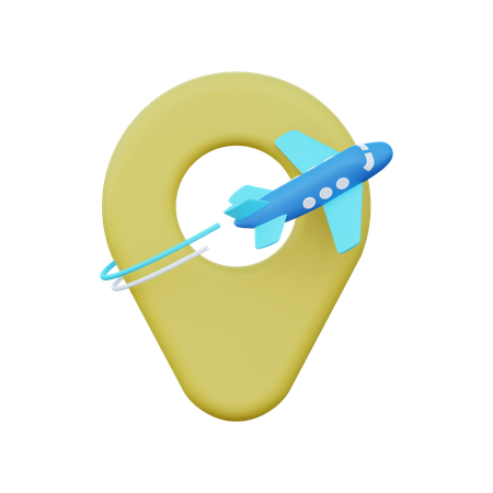 Destino de viagem internacional  3D Icon