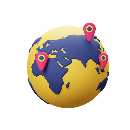 Destino mundial  3D Icon