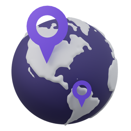 Destino mundial  3D Icon