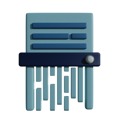 Déchiqueteuse  3D Icon