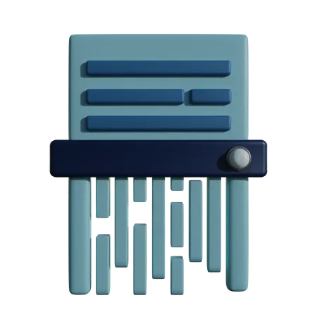 Déchiqueteuse  3D Icon