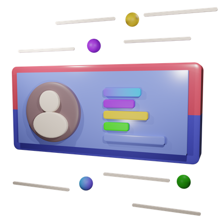 Détails du compte  3D Icon