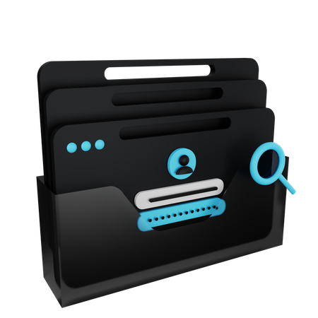Detalhes da conta  3D Icon