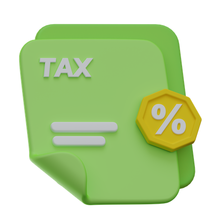 Detalle de impuestos  3D Icon
