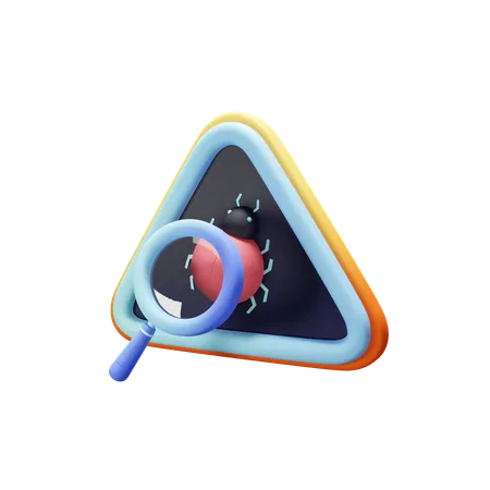 Detección de errores  3D Icon