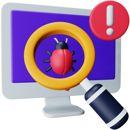 Détecteur de bugs  3D Icon