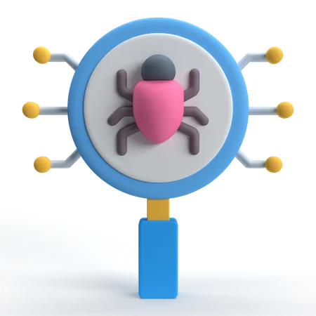 Detection  3D Icon