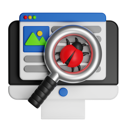 Détection de bugs  3D Icon