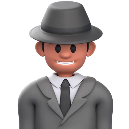 Detective  3D Icon