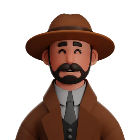 Detective  3D Icon