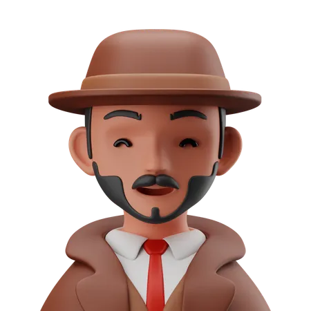 Detective  3D Icon