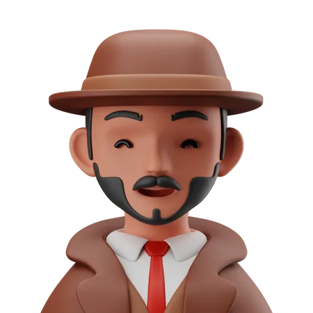 Detective  3D Icon