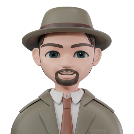 Detective  3D Icon