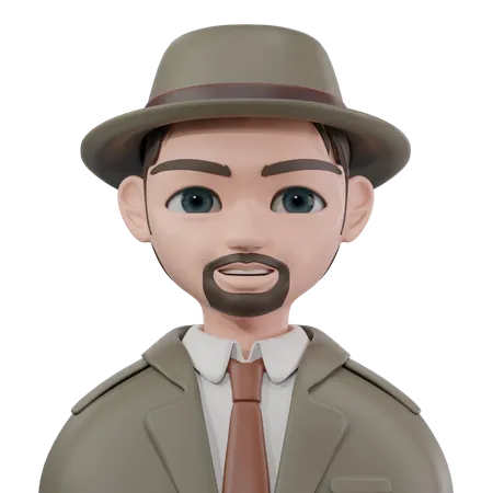 Detective  3D Icon