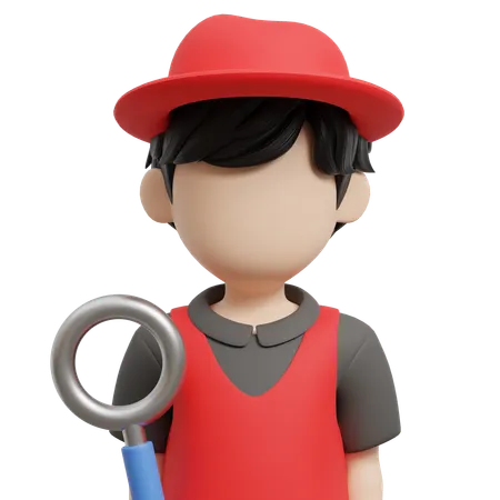 Detective  3D Icon