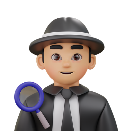 Detective  3D Icon