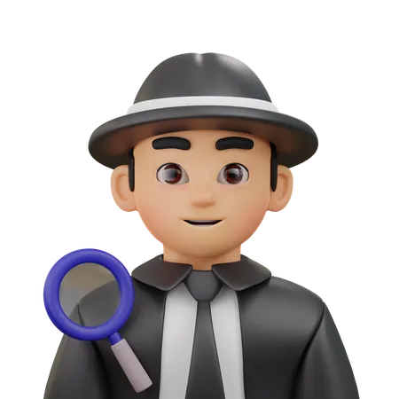 Detective  3D Icon