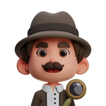 Detective  3D Icon