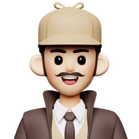 Detective  3D Icon