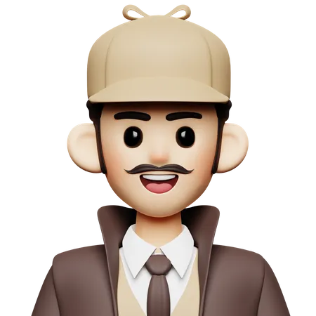 Detective  3D Icon