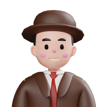 Detective  3D Icon