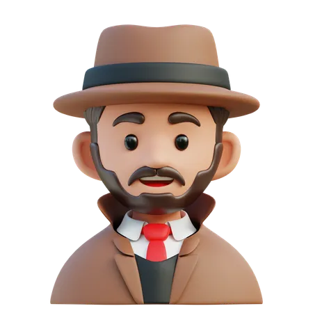 Detective  3D Icon