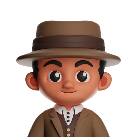 Detective  3D Icon