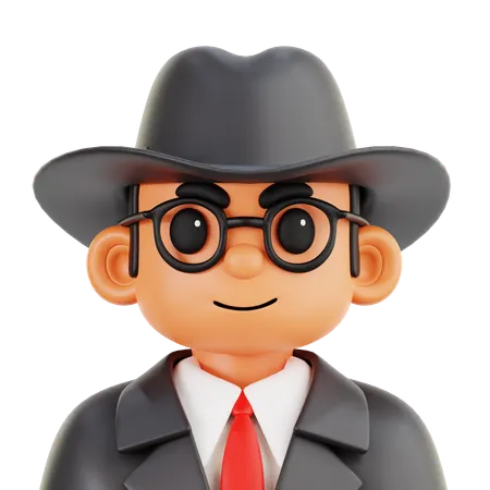 Detective  3D Icon