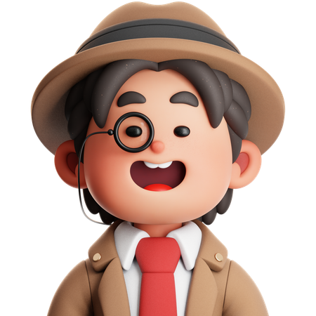 Detective  3D Icon