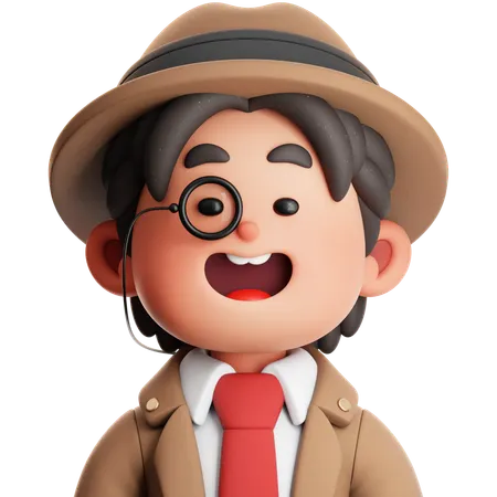 Detective  3D Icon