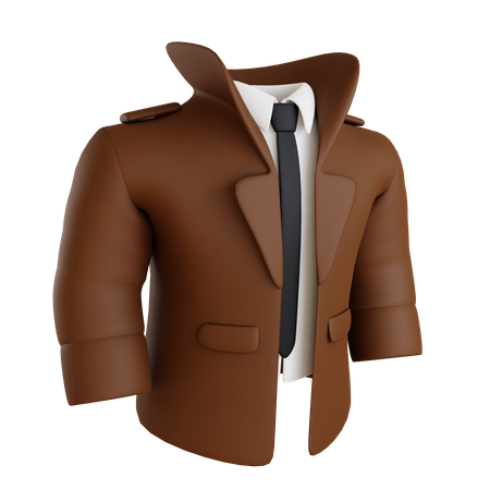 Detective Suit  3D Icon