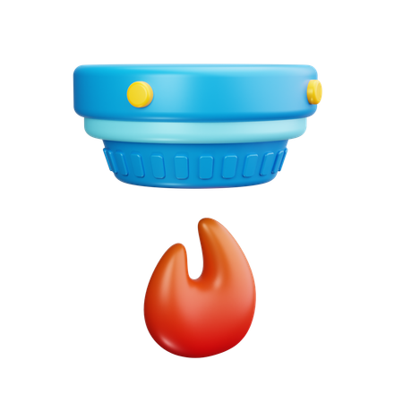 Detector de fogo  3D Icon