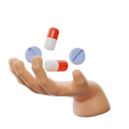 Tenir des médicaments  3D Icon